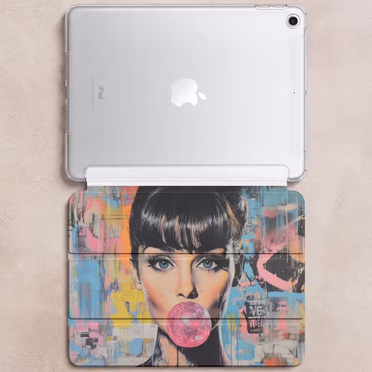 iPad hoes - Kauwgom - Vrouw - Penseelstreken - Modern — 6
