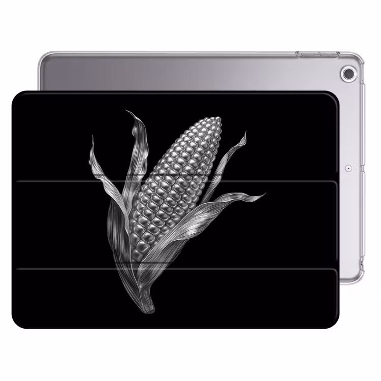 iPad hoes - Maïskolf - Glanzend metaal - Elegant — 1