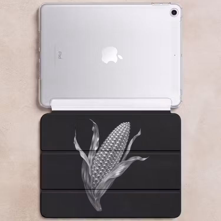 iPad hoes - Maïskolf - Glanzend metaal - Elegant — 6