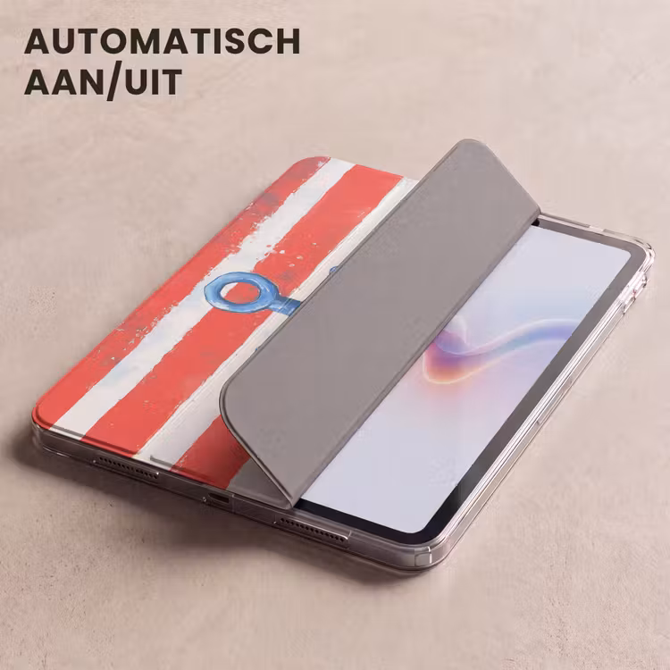 iPad hoes - Anker - Verfspatten - Rood - Blauw — 4