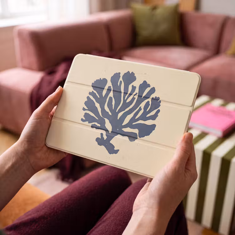 iPad hoes - Blauw koraal - Vertakkingen - Beige — 3