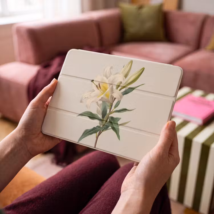iPad hoes - Lelie - Elegant - Botanisch - Beige — 3