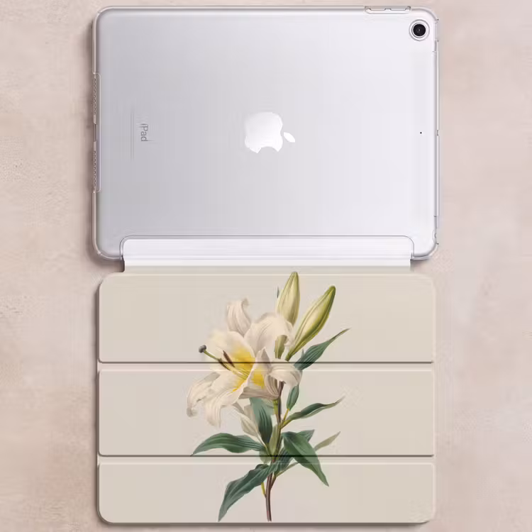 iPad hoes - Lelie - Elegant - Botanisch - Beige — 6
