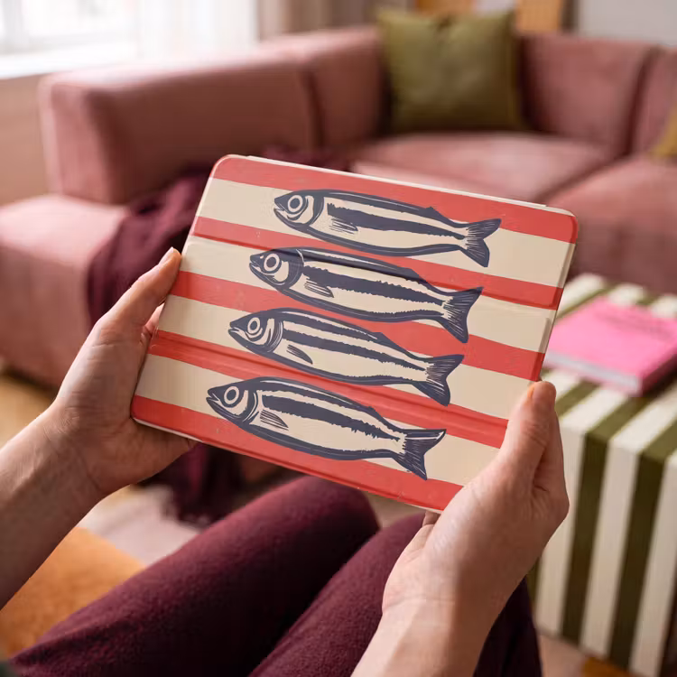 iPad hoes - Sardines - Rood en beige strepen — 3