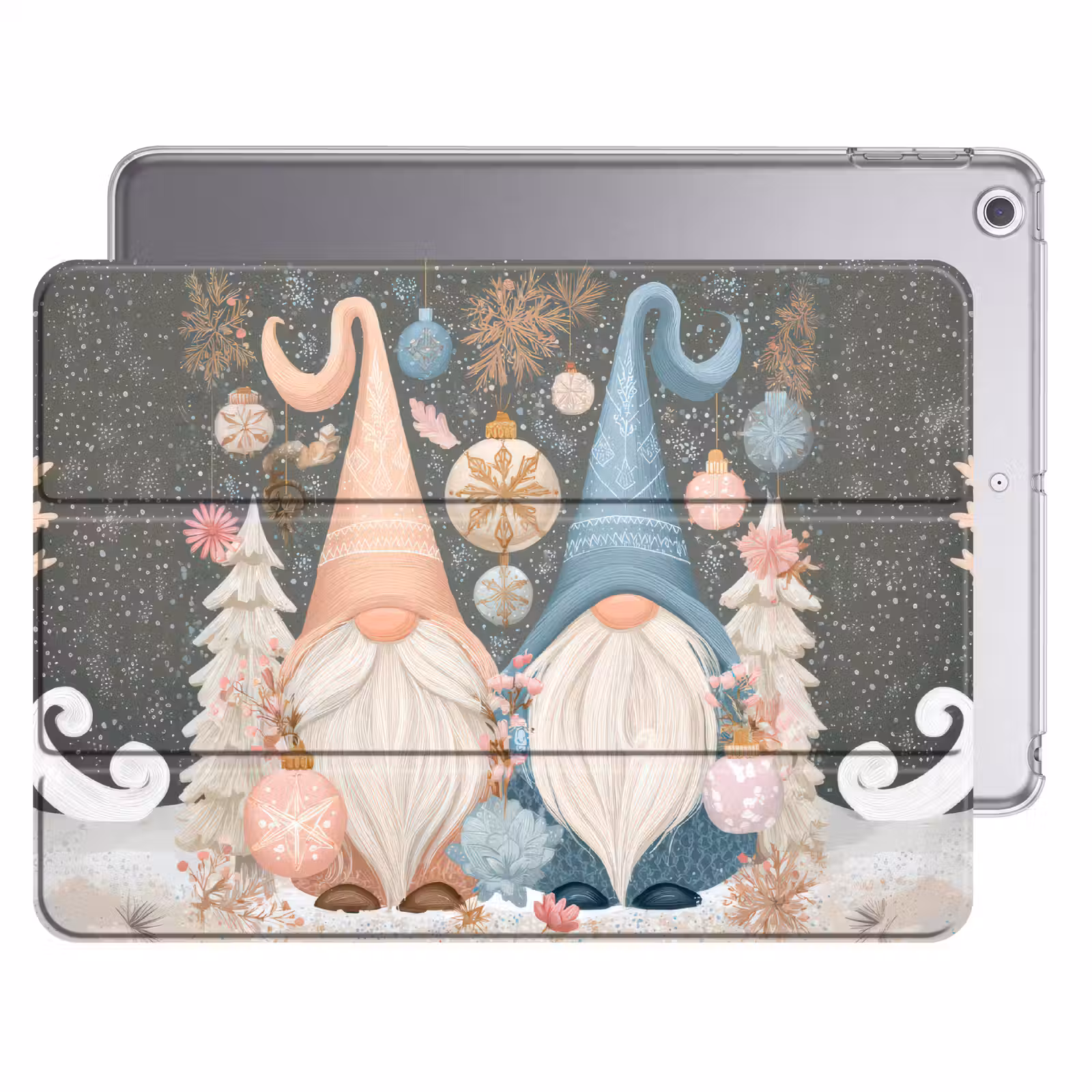 iPad hoes - Kerst - Gnomen - Pastel — 1