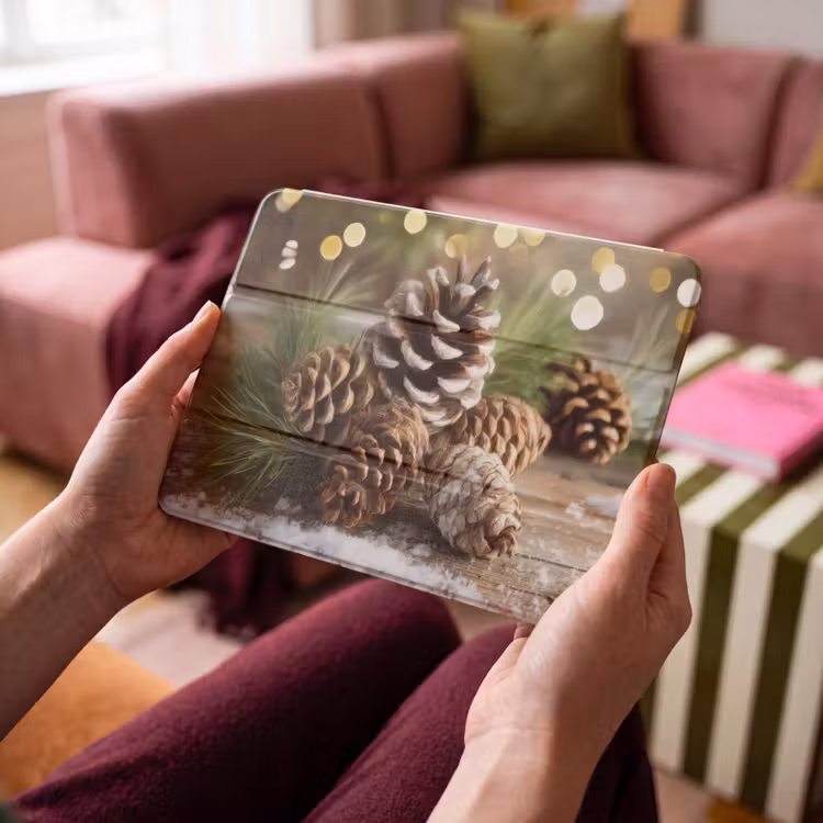 iPad hoes - Dennenappels - Kerstsfeer - Bruin - Groen — 3