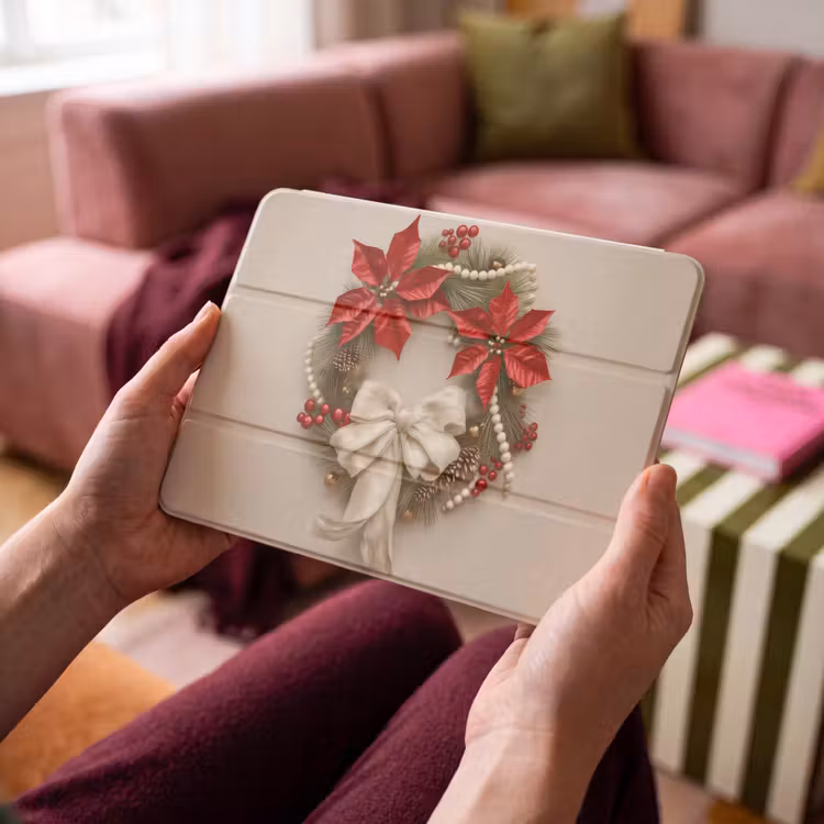 iPad hoes - Deurkrans - Strik - Kerst - Rood - Groen — 3
