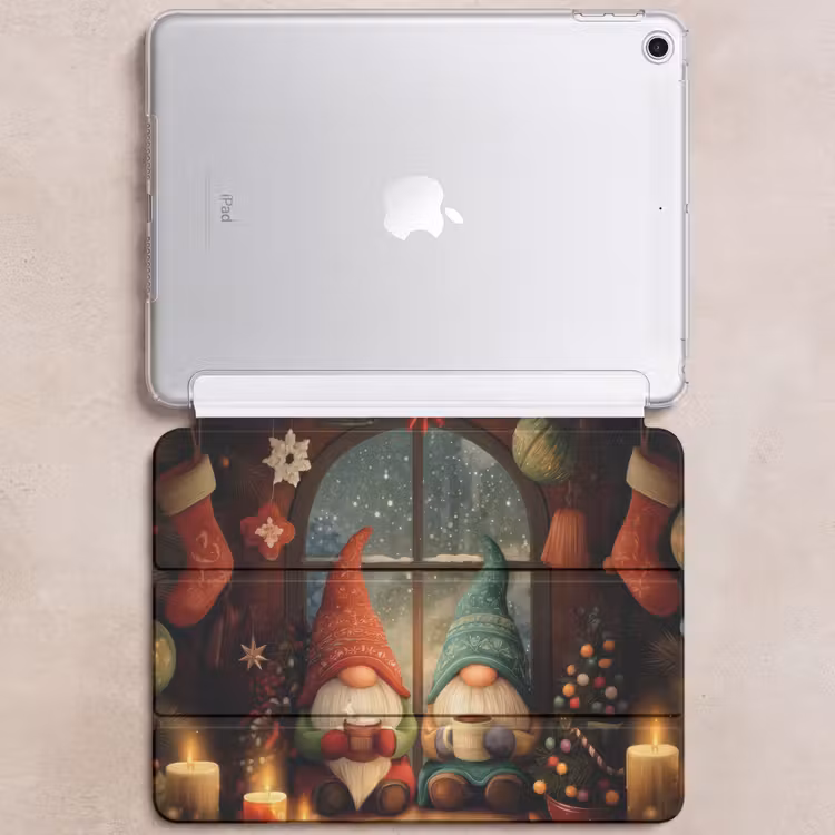 iPad hoes - Gnooms - Kerst - Raam - Kleurrijk — 6