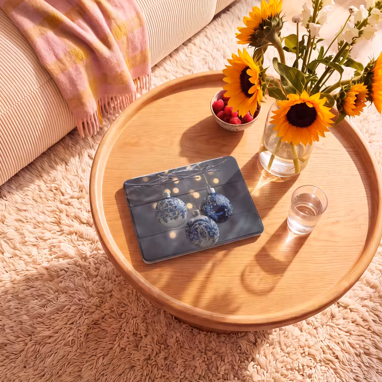 iPad hoes - Kerstbal - Versierd - Blauw — 2