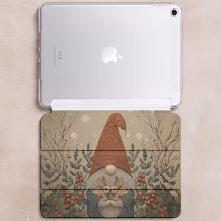 iPad hoes - Kerstgnome - Konijntjes - Kleurrijk — 6