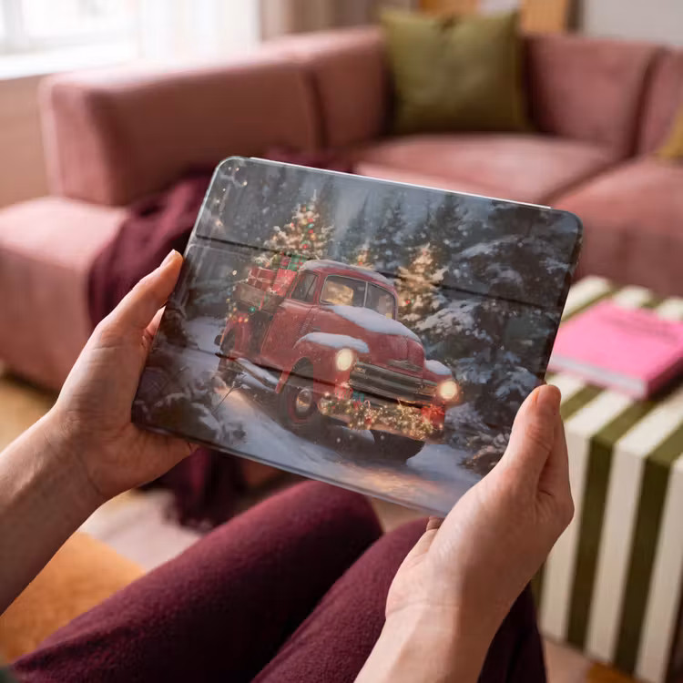 iPad hoes - Kersttruck - Sneeuwbos - Rood — 3