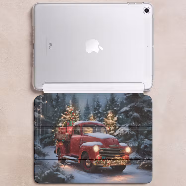 iPad hoes - Kersttruck - Sneeuwbos - Rood — 6