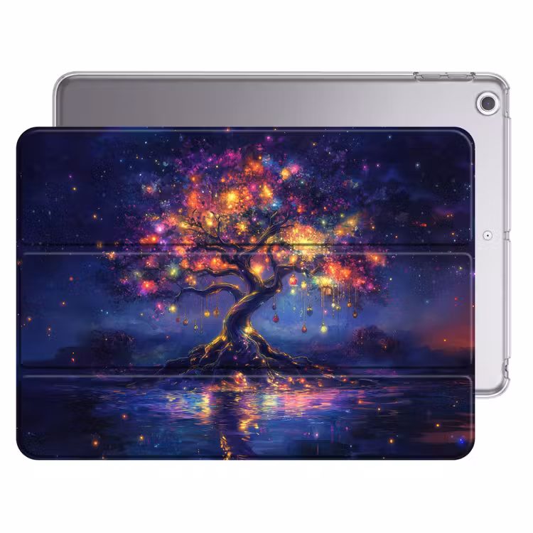 iPad hoes - Kosmisch - lichtboom - Kerst - Kleurrijk — 1