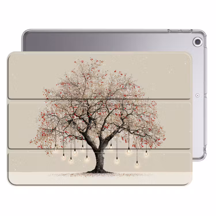 iPad hoes - Lichtboom - Winter - Kerst - Meerkleurig — 1