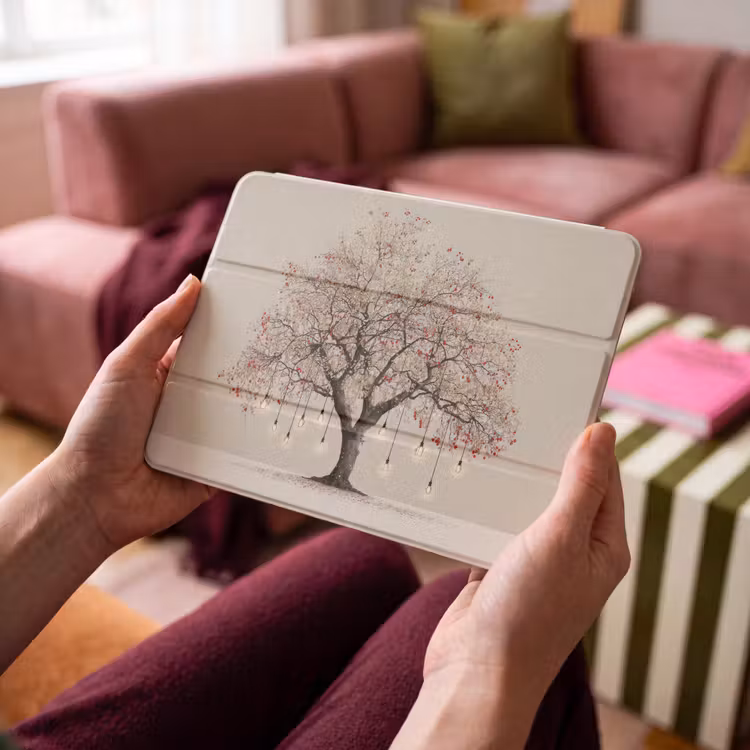 iPad hoes - Lichtboom - Winter - Kerst - Meerkleurig — 3