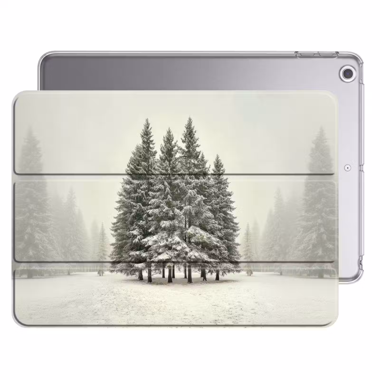 iPad hoes - Bomen - Sneeuw - Wit — 1