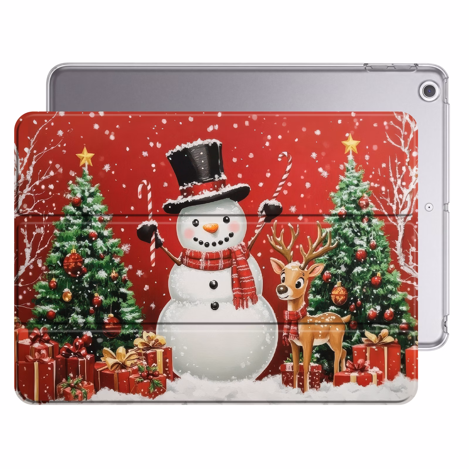 iPad hoes - Feestvreugde - Winterbos - Kleurrijk — 1