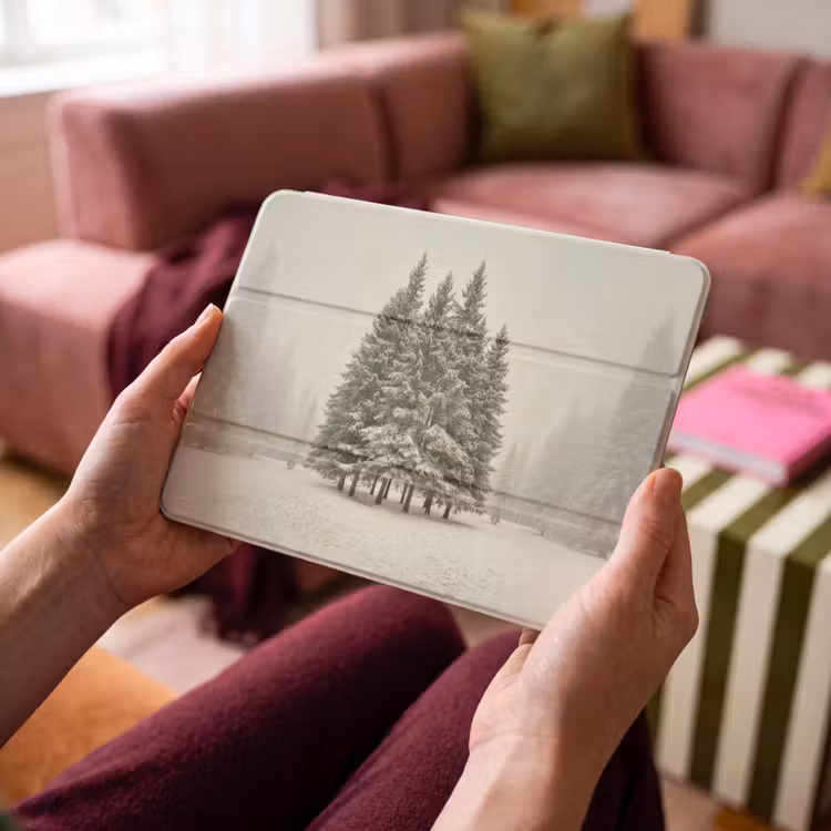 iPad hoes - Bomen - Sneeuw - Wit — 3