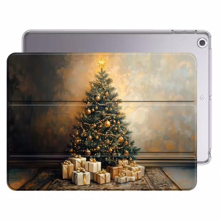 iPad hoes - Kerstboom - Cadeaus - Goud — 1