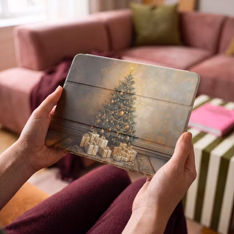 iPad hoes - Kerstboom - Cadeaus - Goud — 3