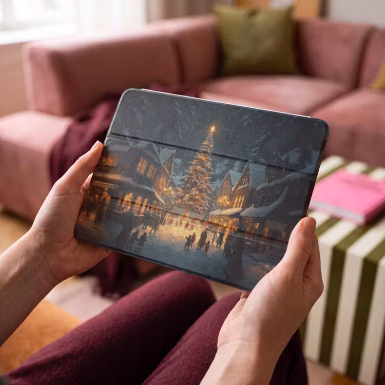 iPad hoes - Kerstfeest - Dorp - Donker — 3