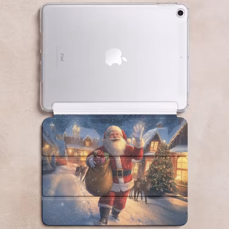 iPad hoes - Kerstman - Dorp - Hert - Donker — 6