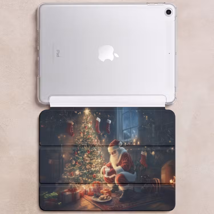 iPad hoes - Kerstman - Haard - Donker — 6
