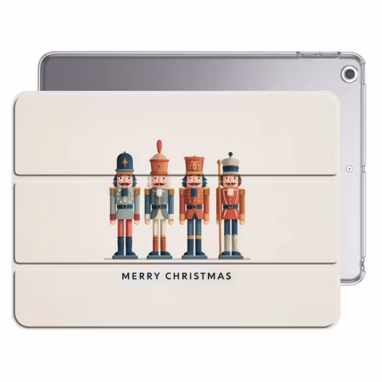 iPad hoes - Notenkrakers - Minimalistisch - Kerst - Beige — 1