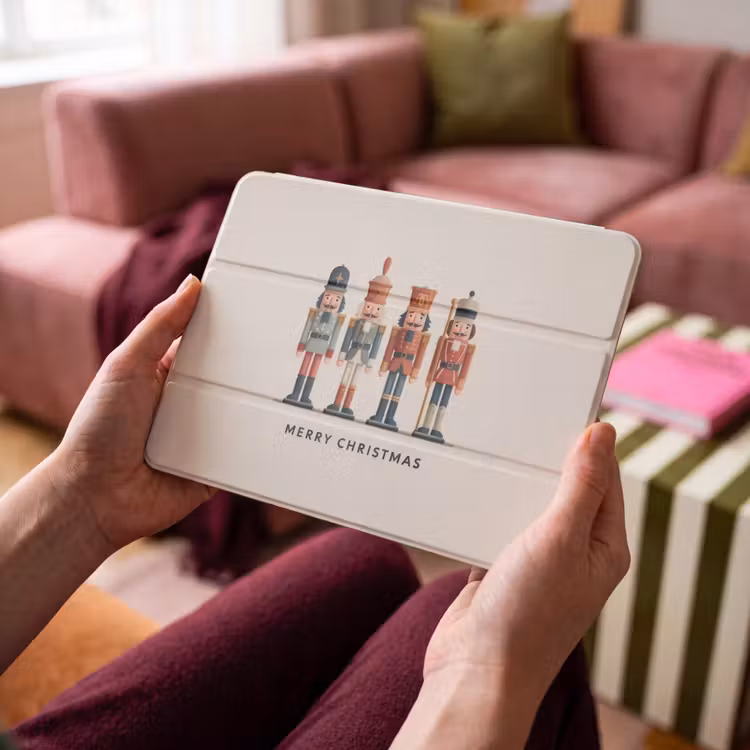 iPad hoes - Notenkrakers - Minimalistisch - Kerst - Beige — 3