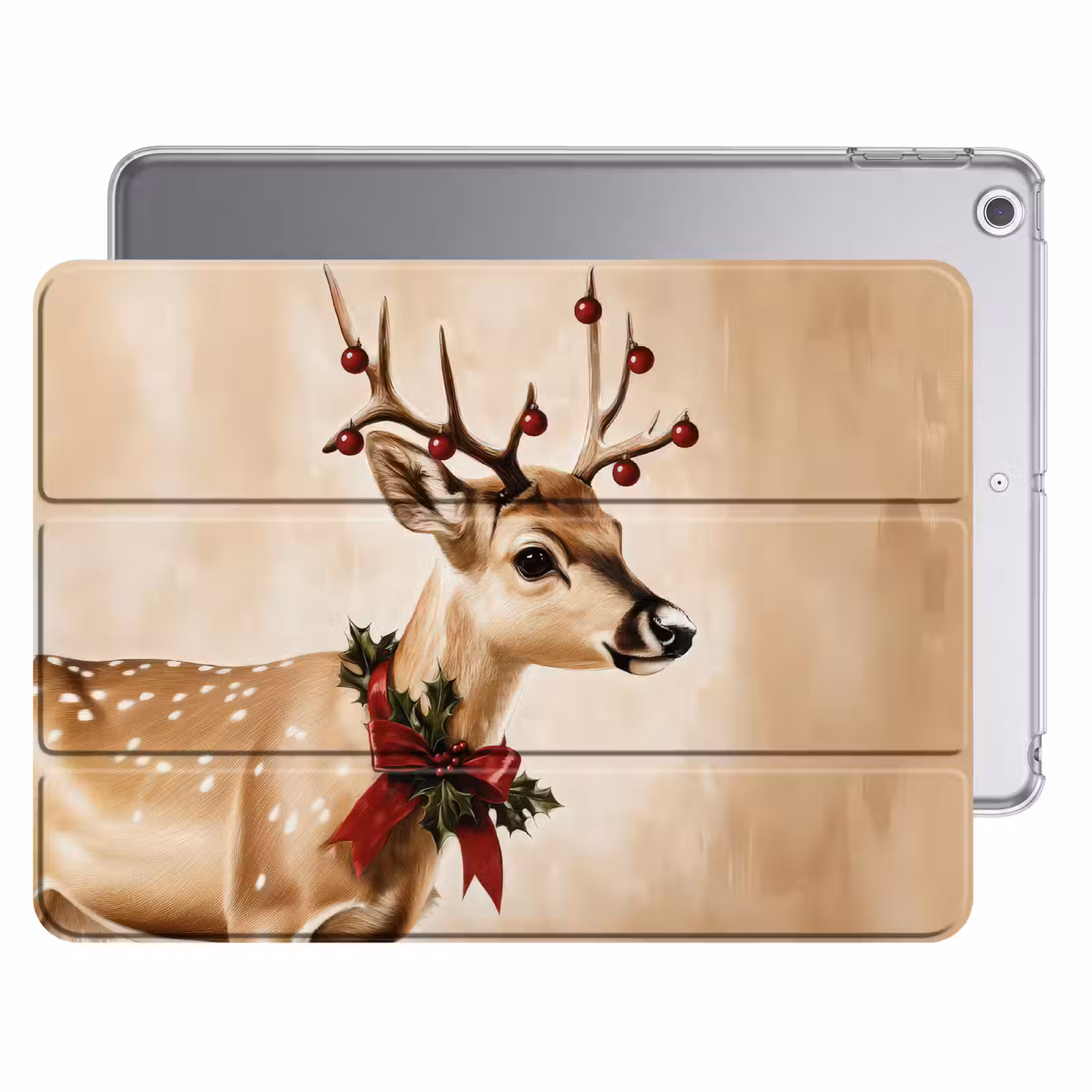 iPad hoes - Gewei - Kerst - Rendier - Rood — 1