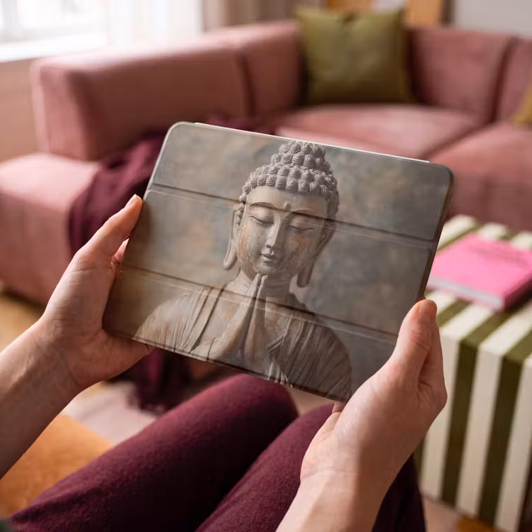 iPad hoes - Boedha - Beeld - Bruin - Rust — 3