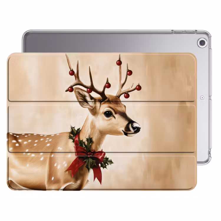 iPad hoes - Gewei - Kerst - Rendier - Rood — 1