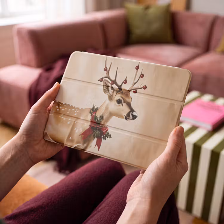 iPad hoes - Gewei - Kerst - Rendier - Rood — 3