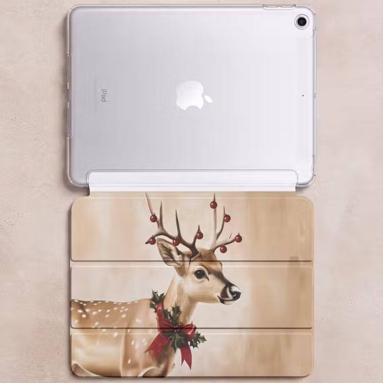 iPad hoes - Gewei - Kerst - Rendier - Rood — 6