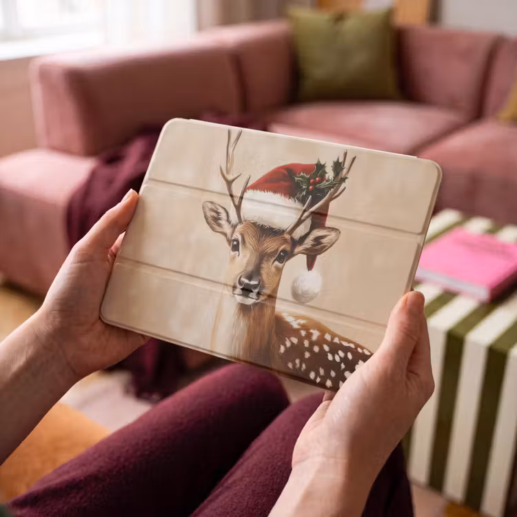 iPad hoes - Kerst - Hert - Gewei - Rood — 3