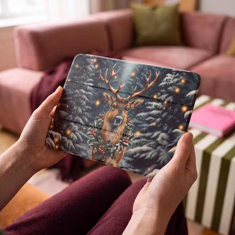 iPad hoes - Kerst - Magie - Bos - Kleurrijk — 3