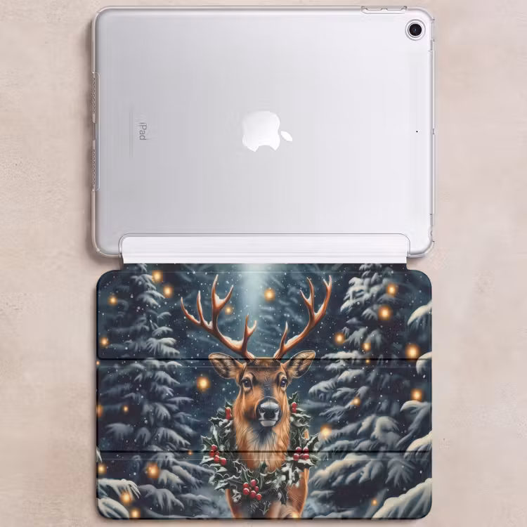 iPad hoes - Kerst - Magie - Bos - Kleurrijk — 6