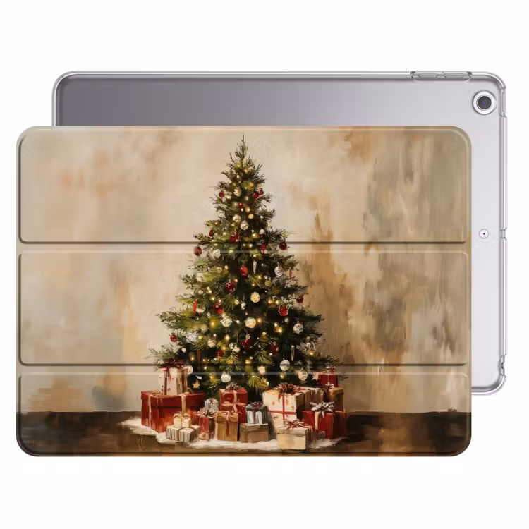 iPad hoes - Kerstboom - Versierd - Kleurrijk — 1
