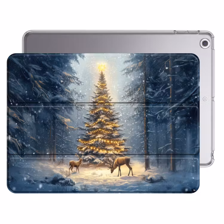 iPad hoes - Kerstlicht - Woud - Hert - Donker — 1
