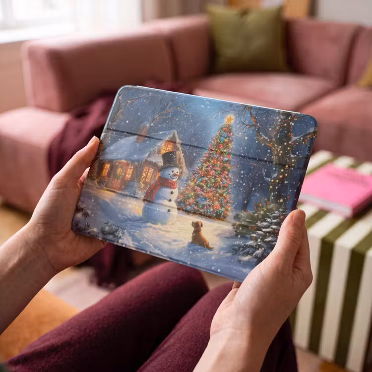 iPad hoes - Kerstwonder - Winteravond - Kleurrijk — 3
