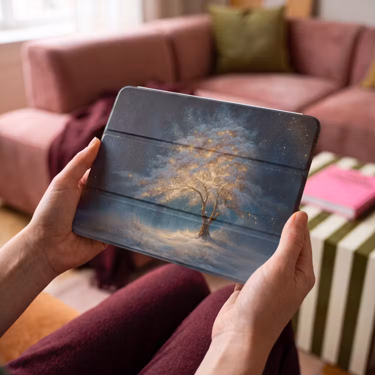 iPad hoes - Levensboom - Nacht - Donker - Blauw — 3