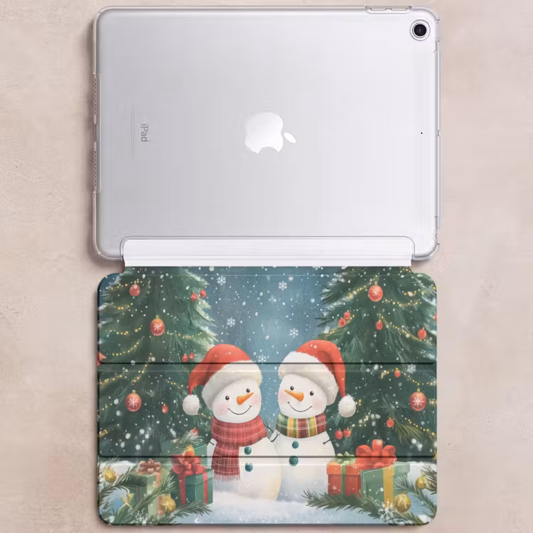 iPad hoes - Sneeuwpop - Kerstsneeuw - Groen - Rood — 6