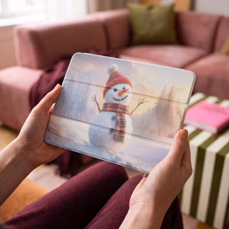 iPad hoes - Sneeuwpop - Zonsondergang - Wit — 3