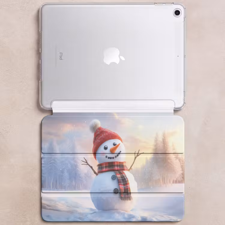 iPad hoes - Sneeuwpop - Zonsondergang - Wit — 6