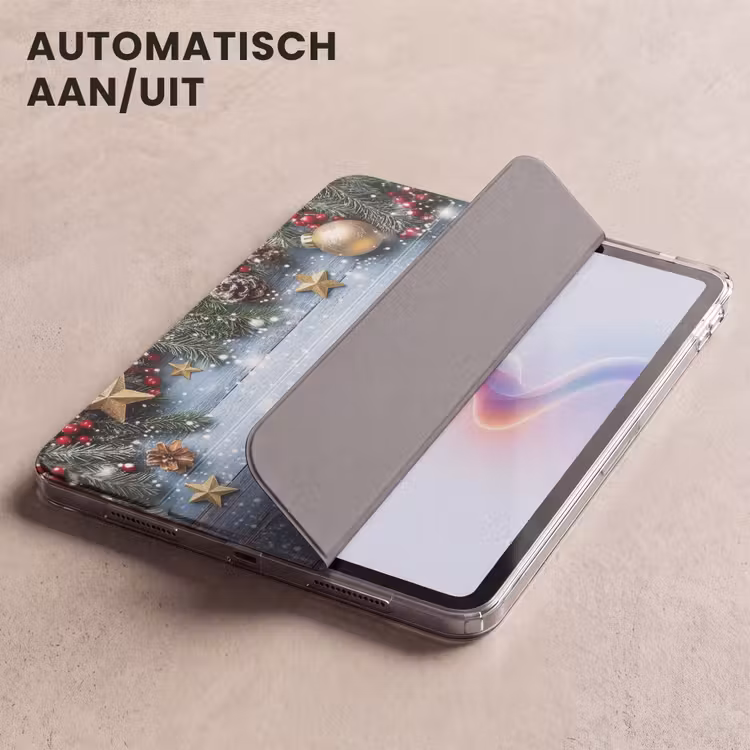 iPad hoes - Kerstomlijsting - Sneeuw - Meerkleurig — 4