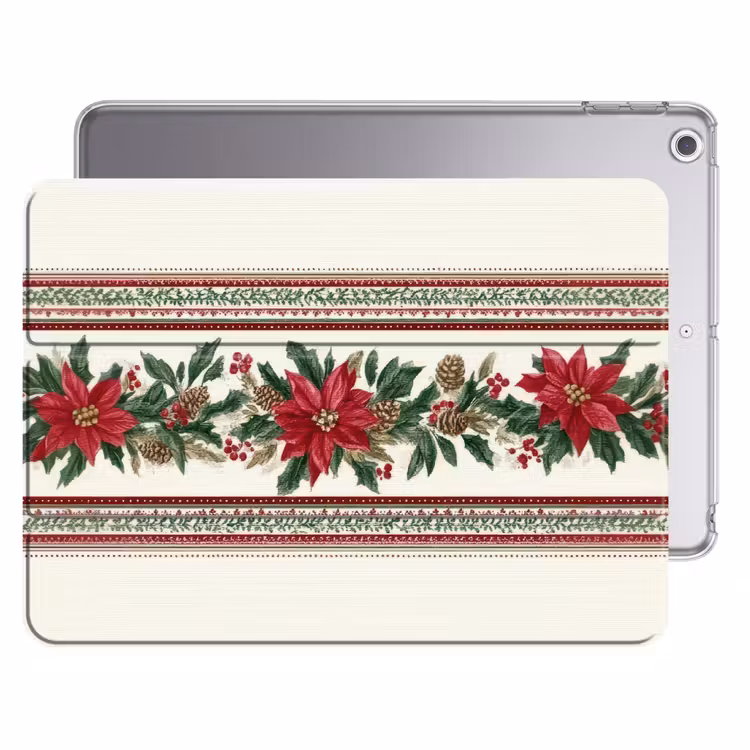 iPad hoes - Kerststrook - Poinsettia - Rood - Groen — 1