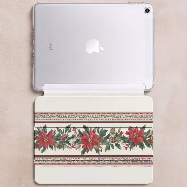 iPad hoes - Kerststrook - Poinsettia - Rood - Groen — 6
