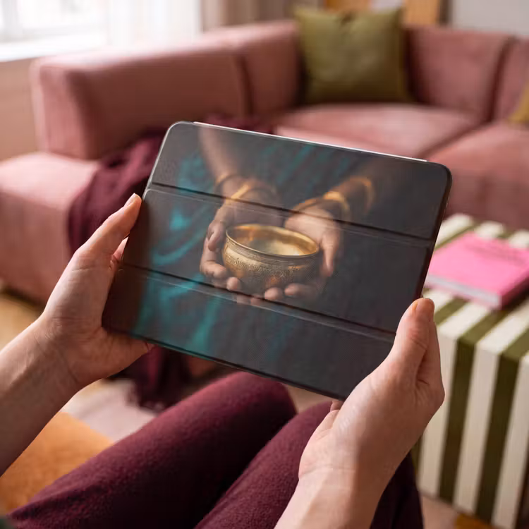 iPad hoes - Goud - Kom - Blauw — 3