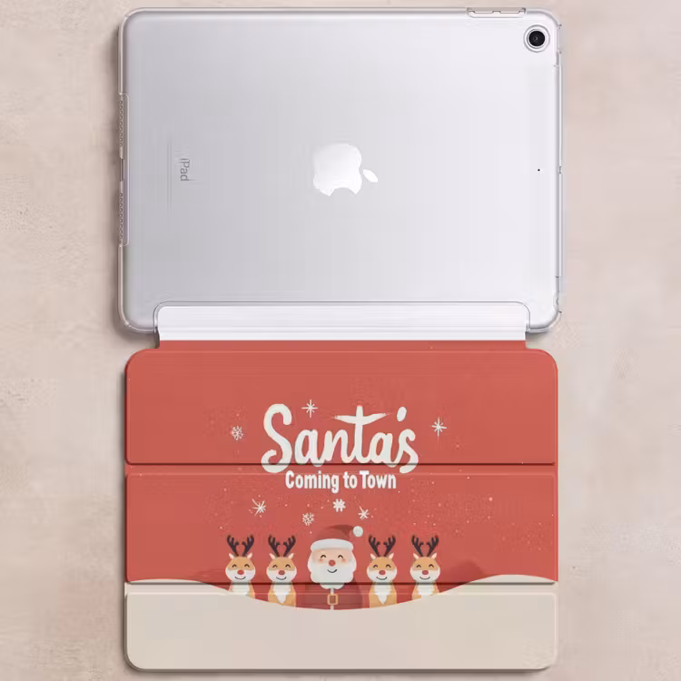 iPad hoes - Illustratie - Kerstman - Rendieren - Rood — 6