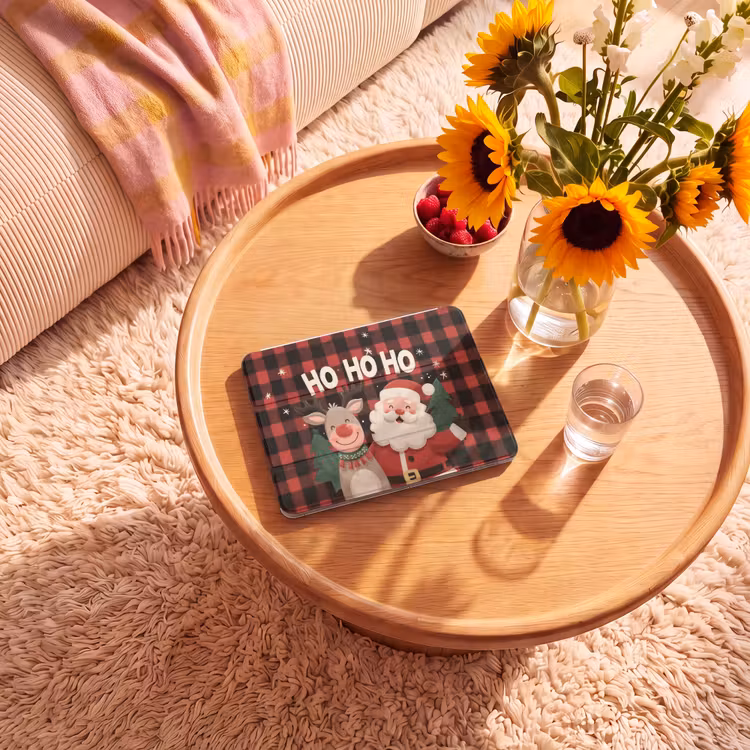 iPad hoes - Kerstman - Rendier - Tekst - Rood - Zwart — 2